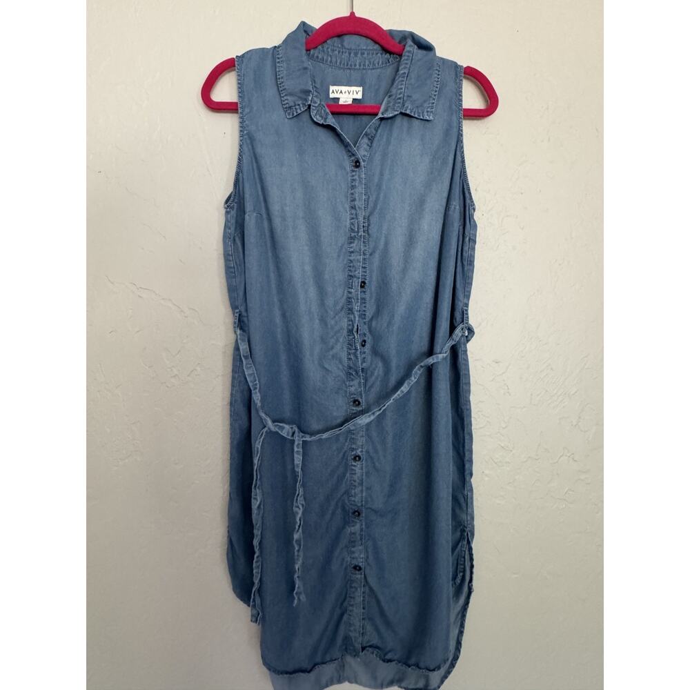 Ava And Viv Cotton Blend Dress Size 1x